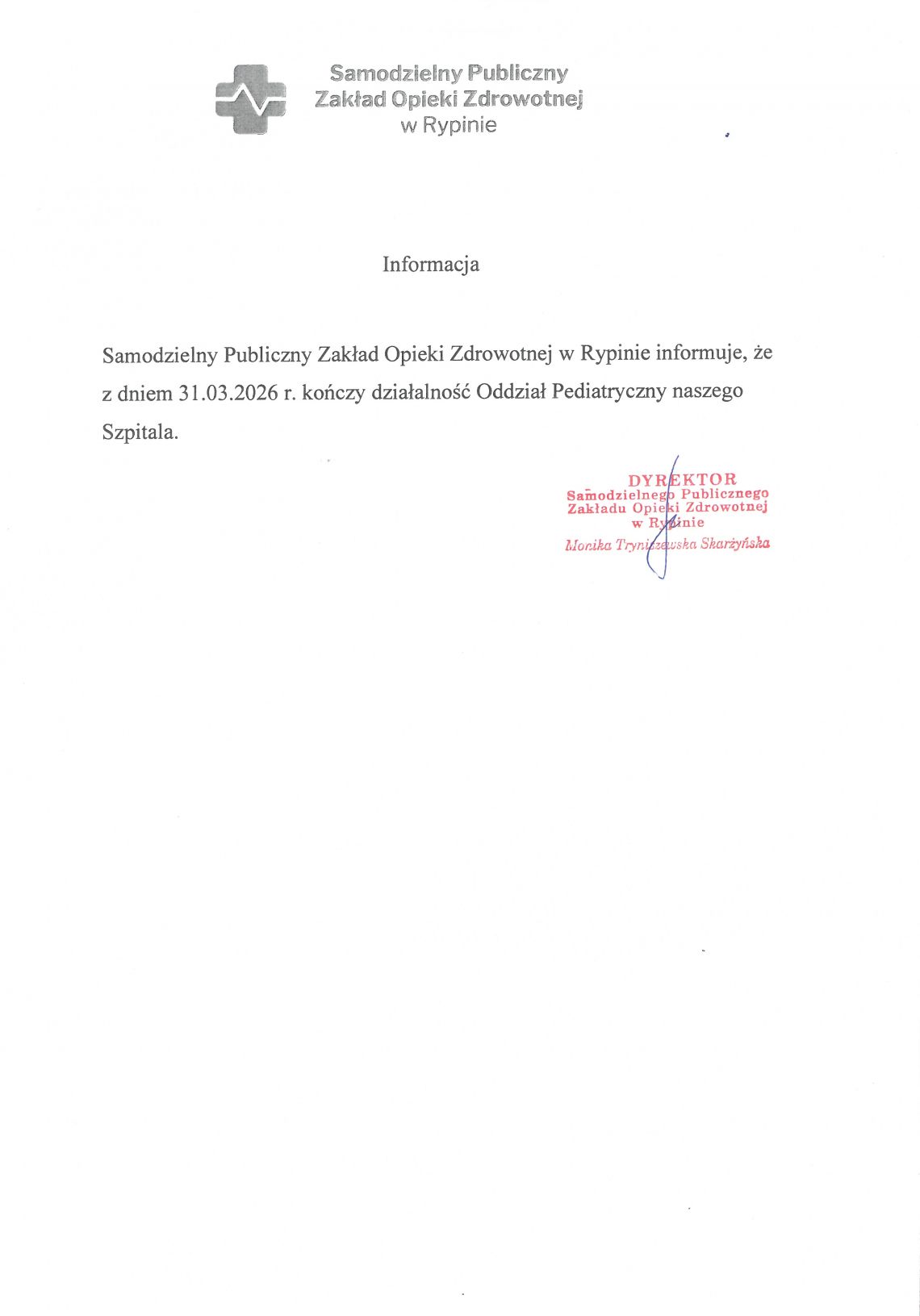 Oddział Pediatryczny